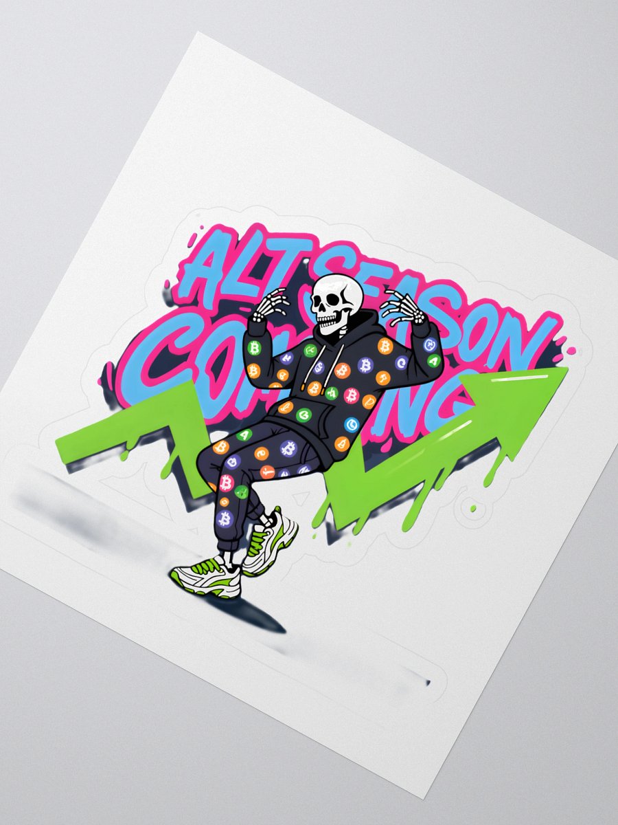 Dancing Skeleton Crypto Meme Sticker product image (2)