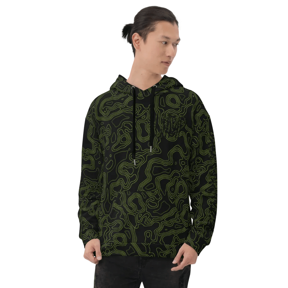 All-Over Print Hoodie - UTMP Topo Stealth Chest / Arm product image (8)