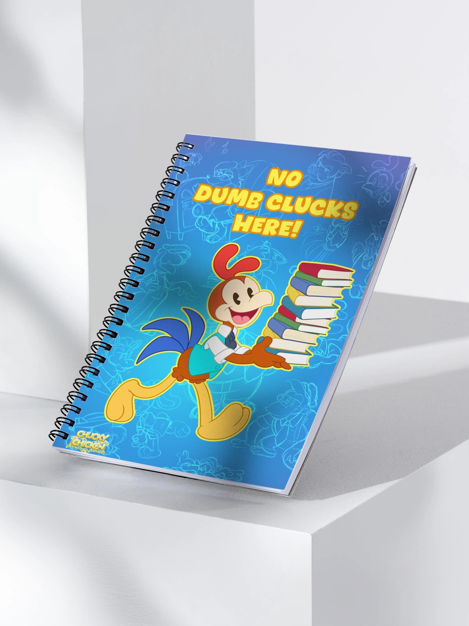 No Dumb Clucks Spiral Notebook product image (3)