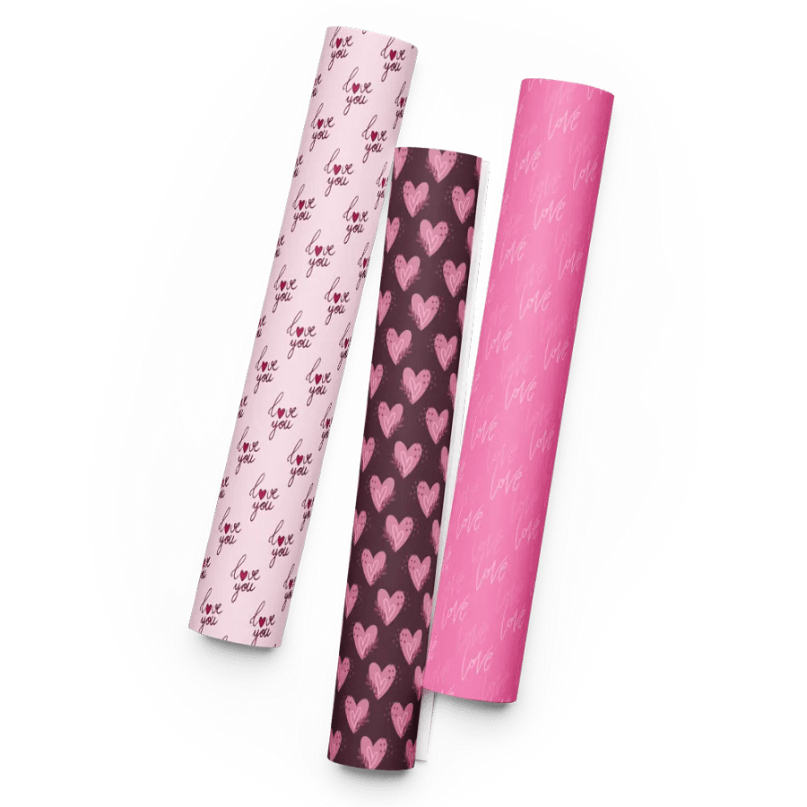 Valentine Love Wrapping Paper Set of 3 product image (7)