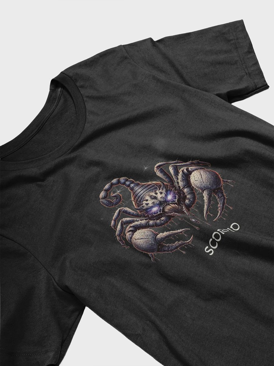 Demonic Zodiac T-Shirts| Scorpio | Halloween Group Tshirt | Gothic Astrology Signs | Dark Horoscope Tees | Halloween Celestial Horror Clothing product image (3)