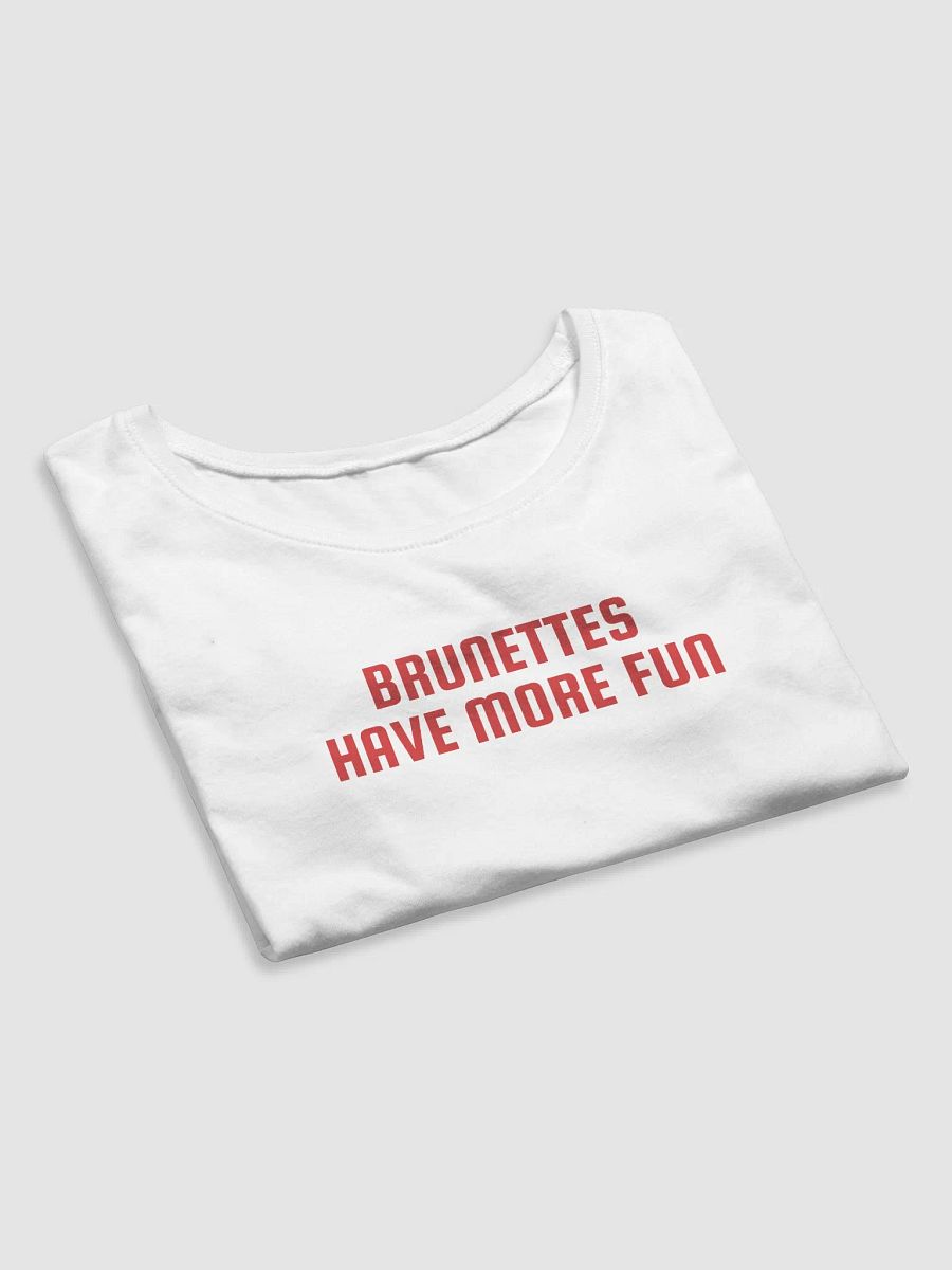 brunettes have more fun baby tee product image (4)