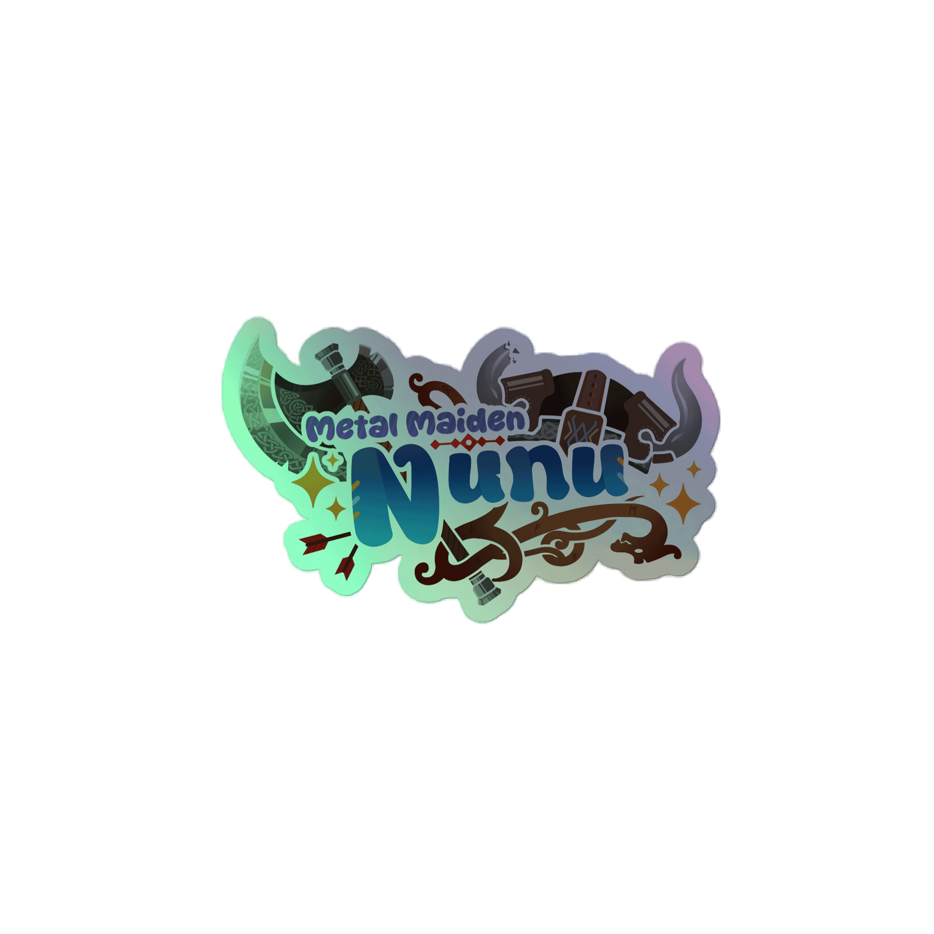 Nunu Logo Holographic Sticker product image (1)
