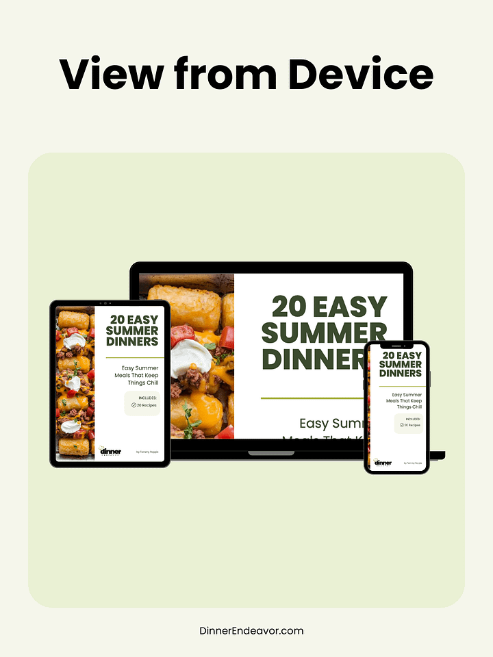 20 Easy Summer Dinners (Free Printable eBook) product image (2)