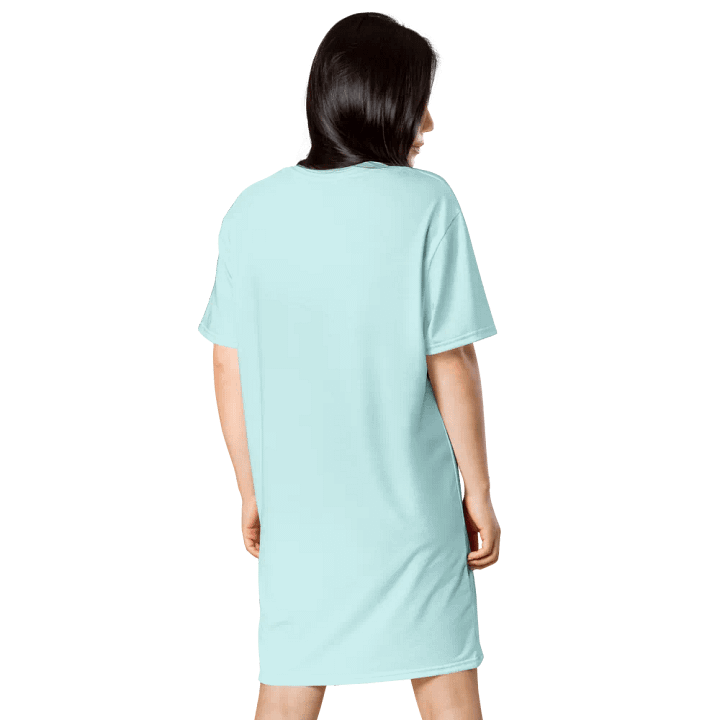 Cyan Cupid Sloth Love T-Shirt Dress product image (2)