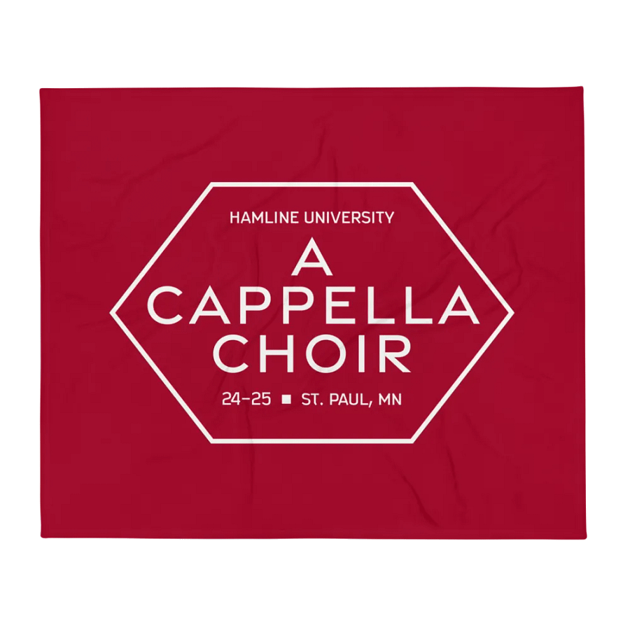Hamline A Cappella 24-25 Blanket product image (2)