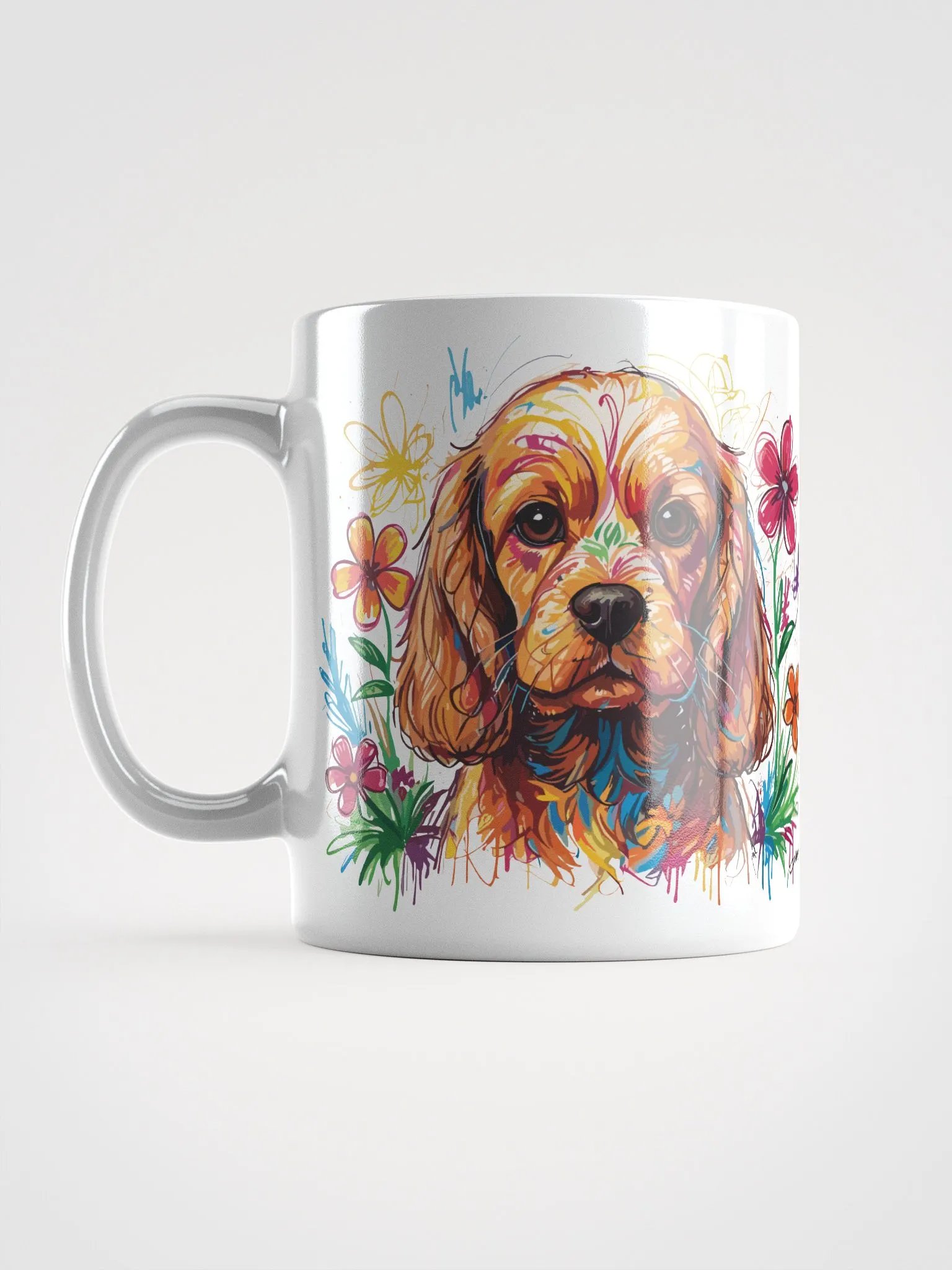 Scribbles Cocker Spaniel 4 , Mug product image (11)