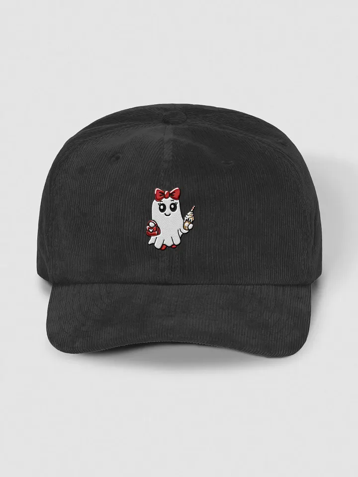 Stylish Ghost Embroidered Corduroy Dad Hat product image (1)