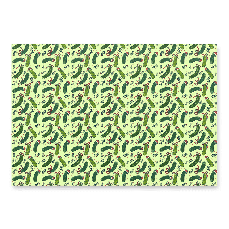 Christmas Pickles Pattern Wrapping Paper, 3 Pack product image (4)