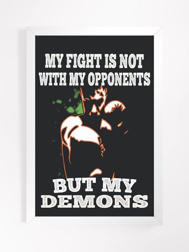 Fitness/Martial Arts Framed Poster - Fight With My Demons product image (1)