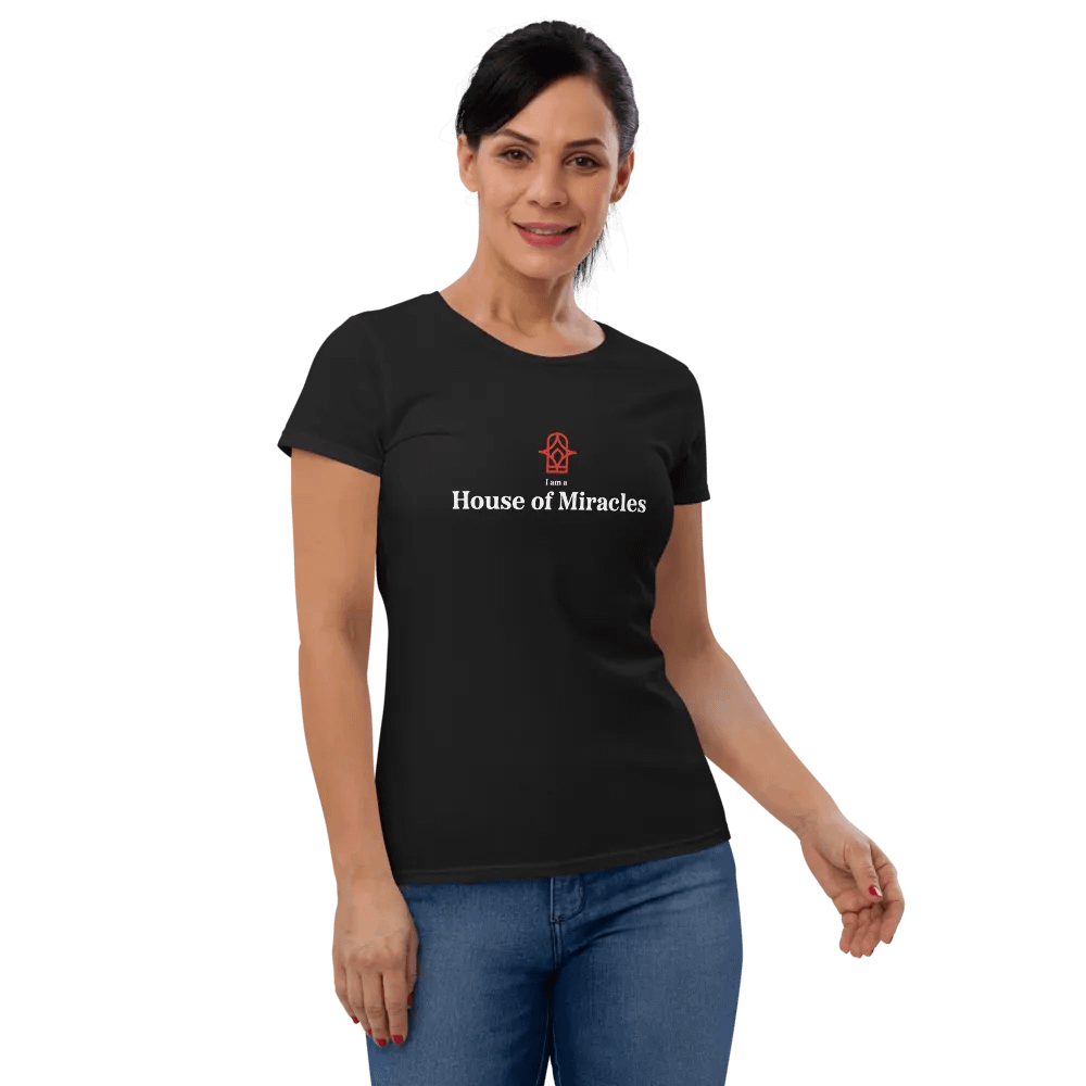I am a House of Miracles | Fitted (Female) | White Print product image (7)