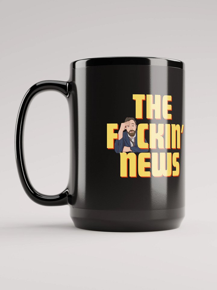 The F*ckin News Black Mug product image (2)