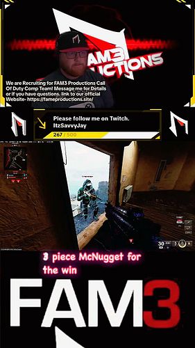 Victory tastes like a 3 piece McNugget #savvyjay #fam3_productions #blackops6 #callofduty #xbox #fam3clan #fam3 #fam3clan #sw...