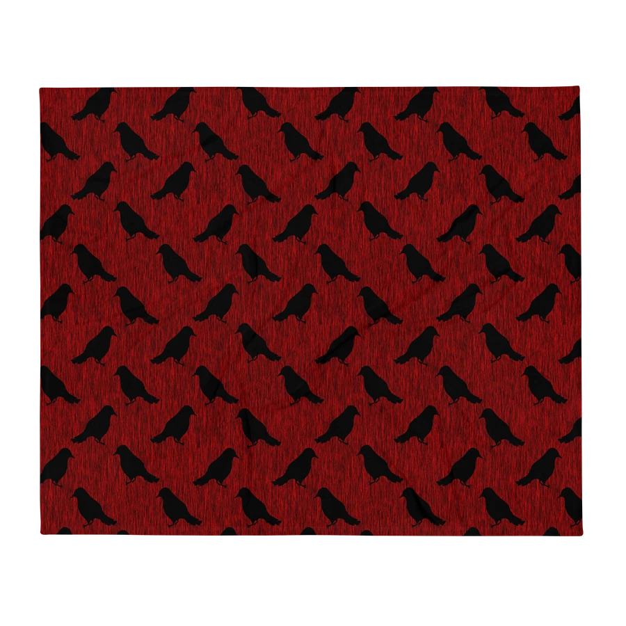 Ravens on Red Throw Blanket product image (13)