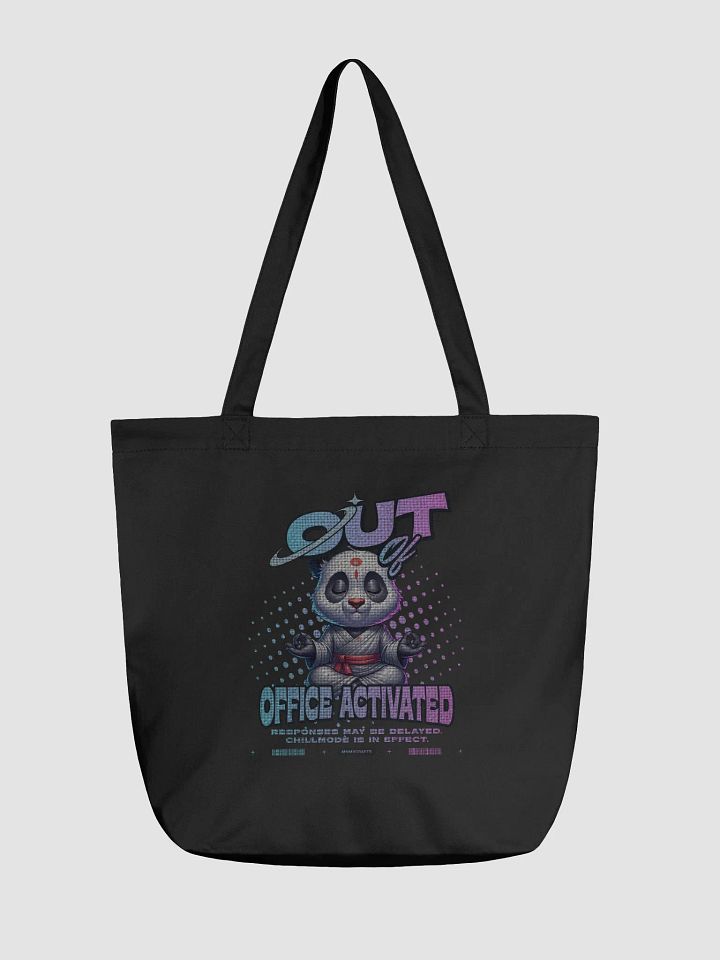 Out of Office Chillmode Panda Activated Tote Bag product image (2)