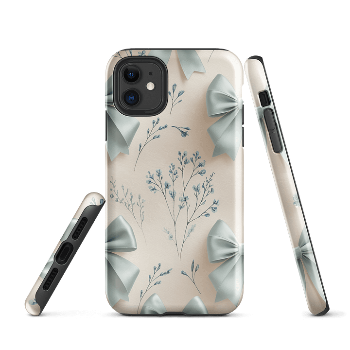 Tough iPhone® Case – Something Blue Bows product image (1)