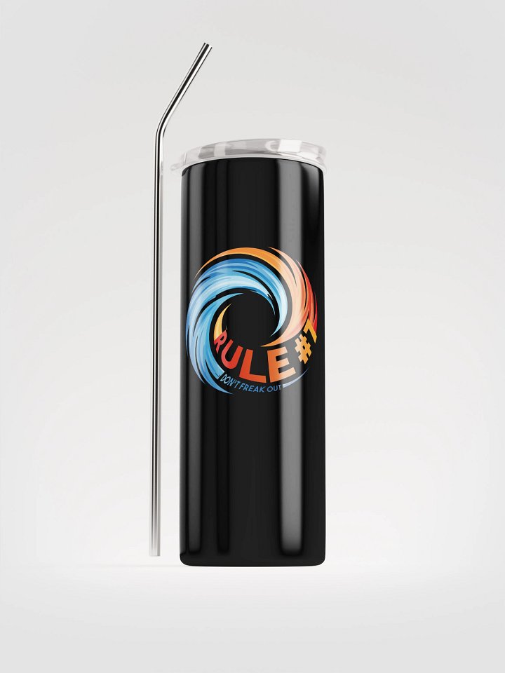 Rule # 7 Stainless Steel Tumbler Blue and Orange product image (1)