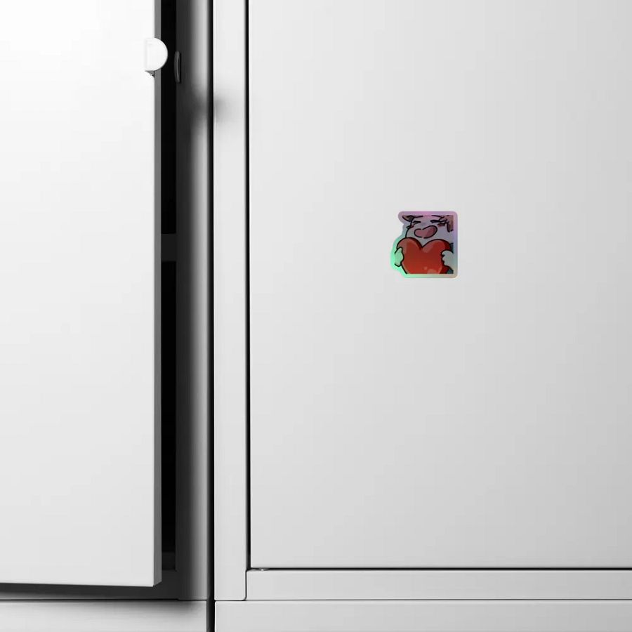 Chaabbz Heart Holographic Emote Sticker product image (4)