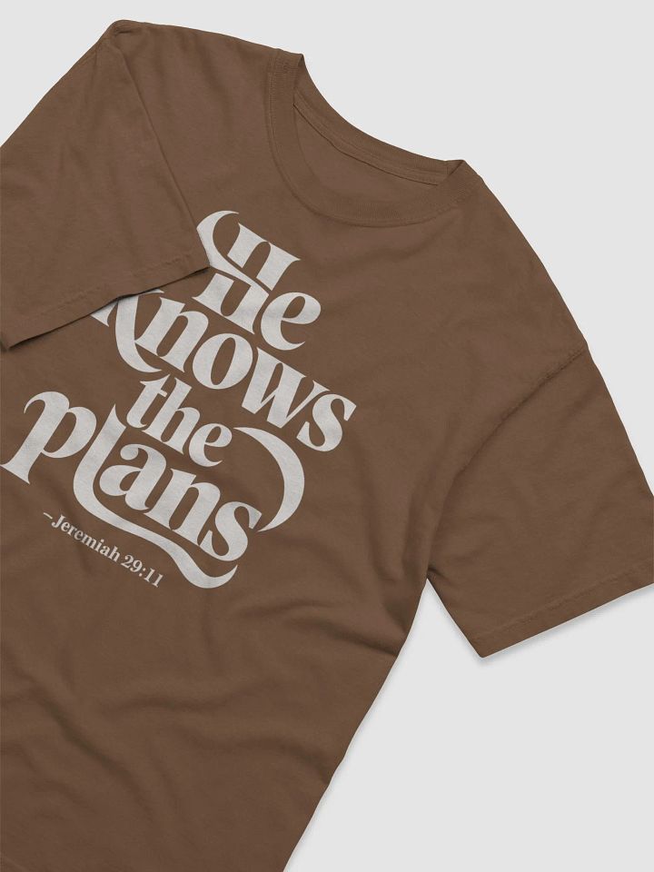 He Knows the Plans – Jeremiah 29:11 Bible Verse Comfort Colors T-Shirt product image (1)