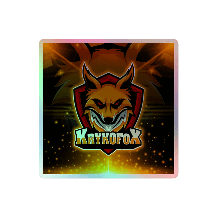 KRYKOFOX Holographic Fox Sticker Set product image (2)