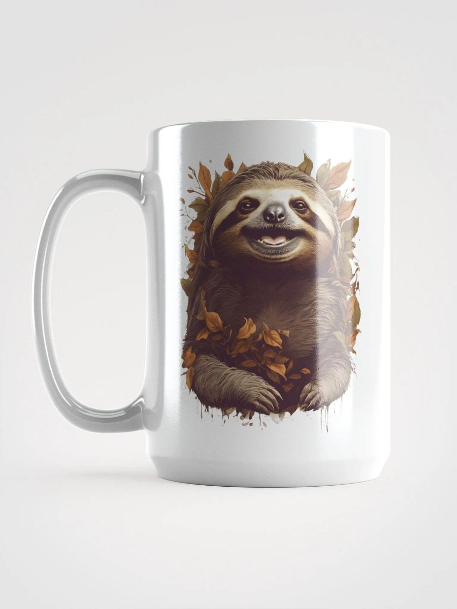 Blissful Sloth White Glossy Mug product image (6)