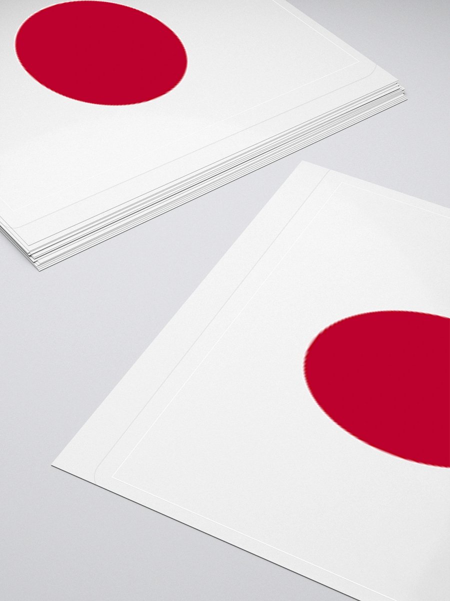 Japan Flag Sticker | Rising Sun Design | Durable Vinyl | 3 Sizes product image (10)