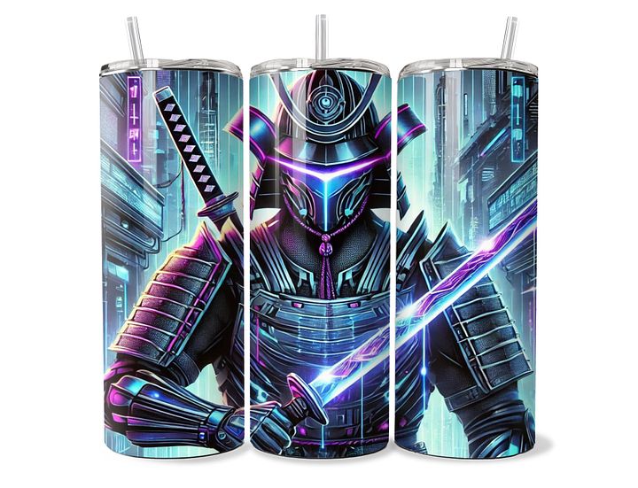 Cyber Samurai Tumbler - 20oz Stainless Steel product image (1)
