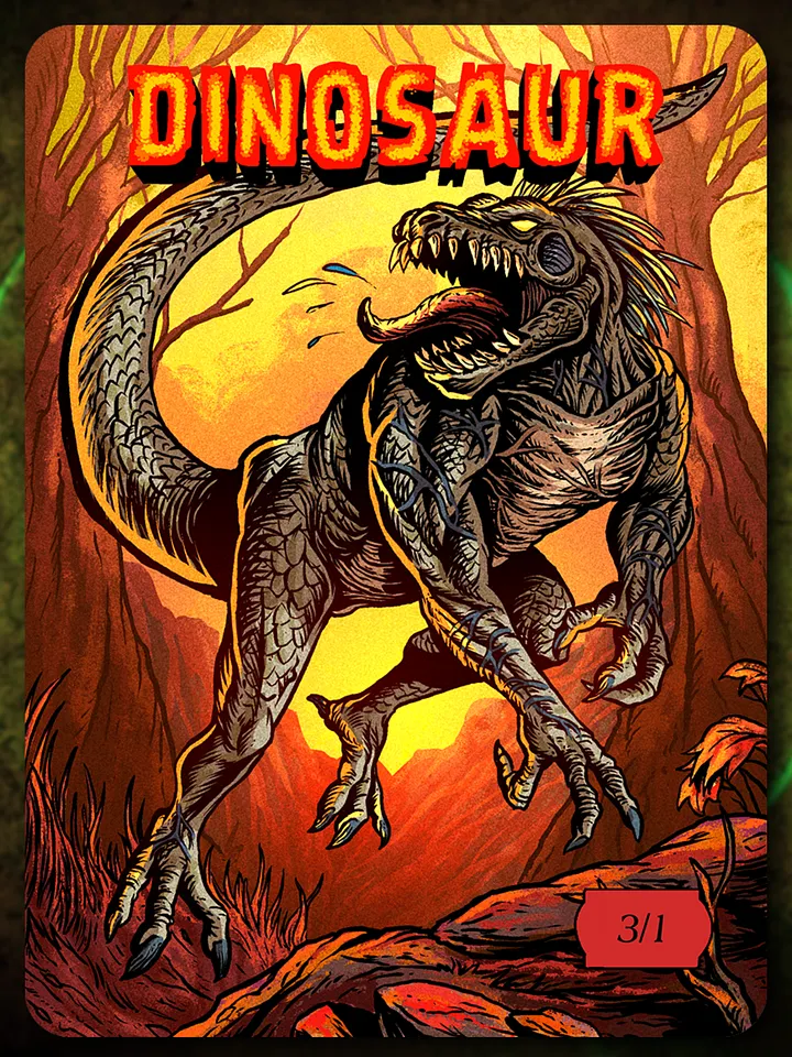 Dinosaur 3/1 Full Art Token product image (1)