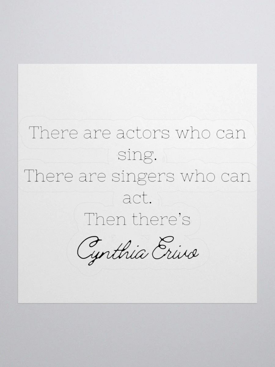 Cynthia Erivo God Tier Sticker product image (1)