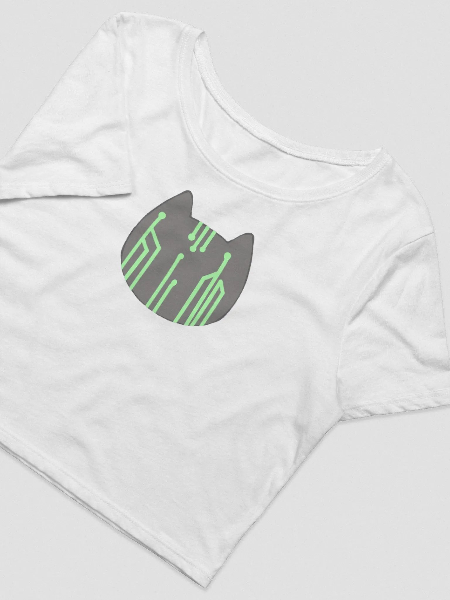 Virtual T-Shirt, White (Cropped) product image (2)