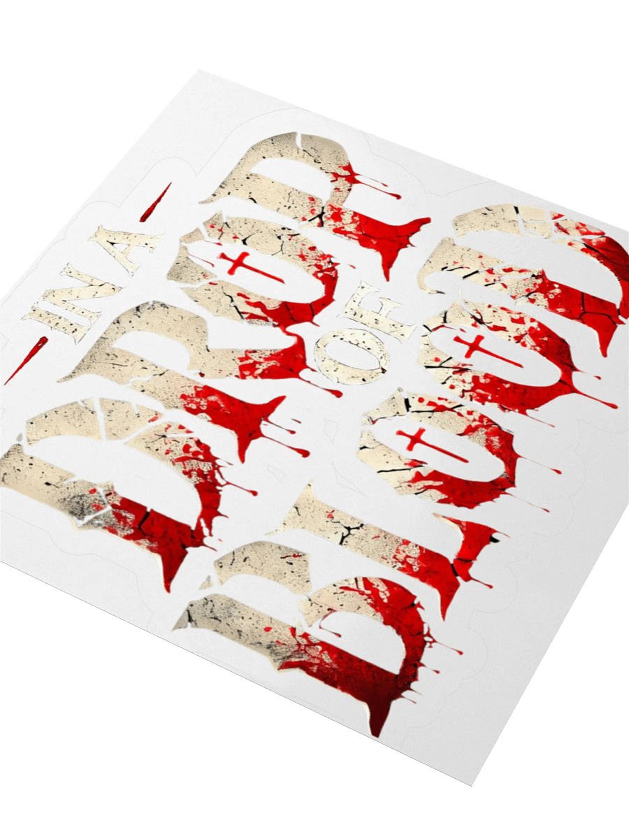 "In a Drop of Blood" Sticker product image (8)
