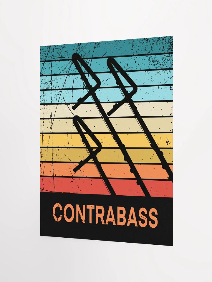 Small Retro Abstract Flute Poster - Contra product image (2)
