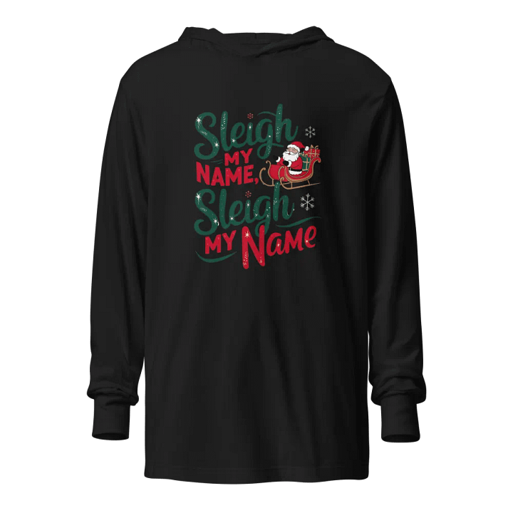 Festive Sleigh My Name Hooded Tee product image (1)