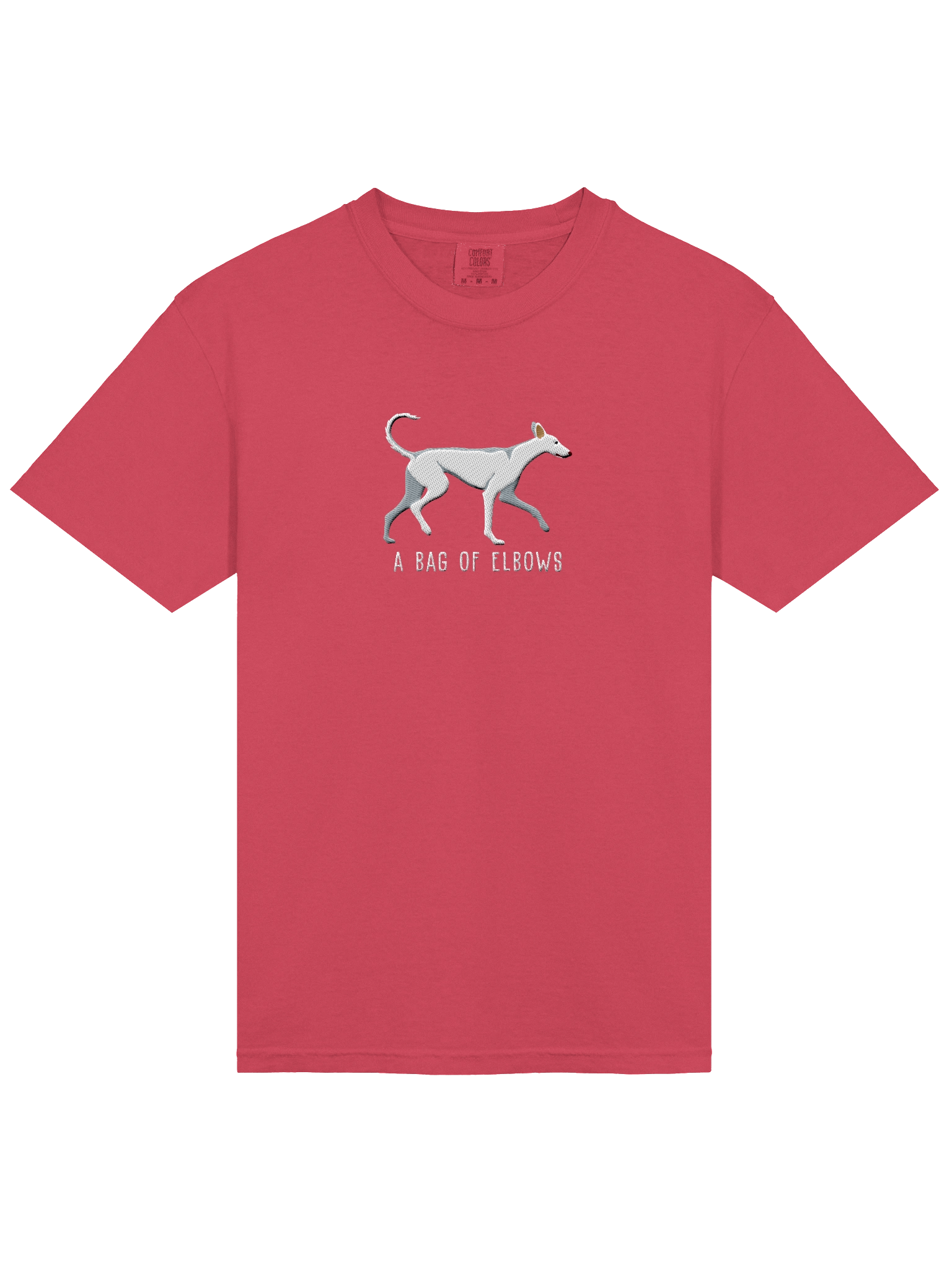 A Bag of Elbows T-Shirt(Embroidered) of an Ibizan Hound(White) product image (43)