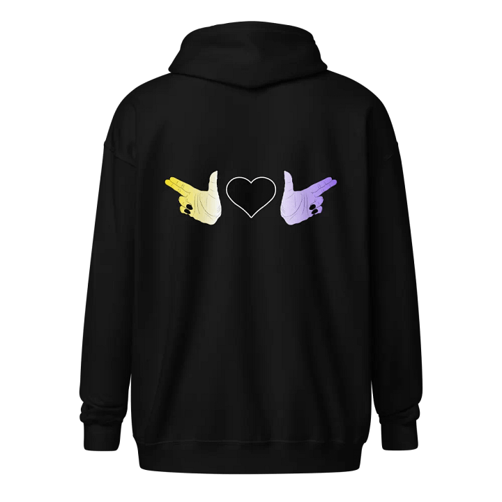 Finger Guns (enby flag) Hoodie product image (1)