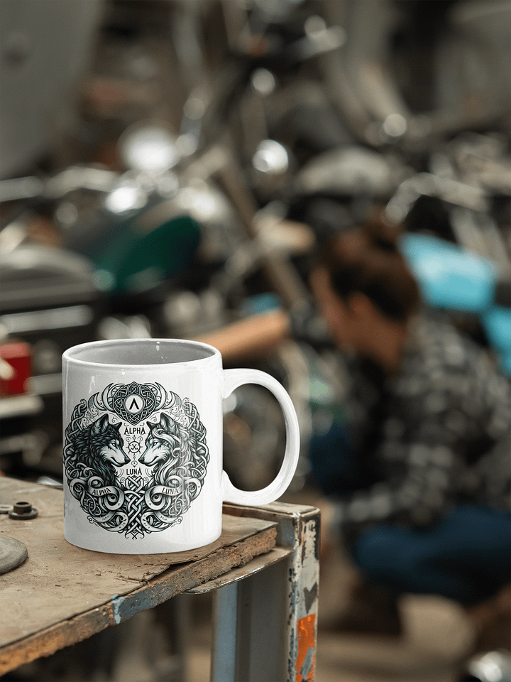Alpha & Luna Wolf Ceramic Mug product image (1)