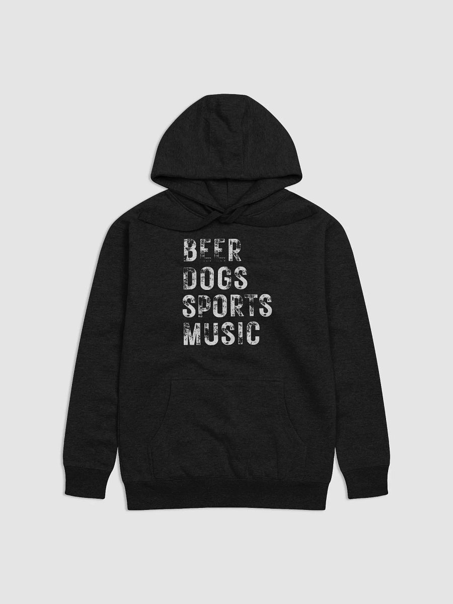 Beer Dogs Sports Music Hoodie – Solid White BDSM Hoodie Fun product image (1)