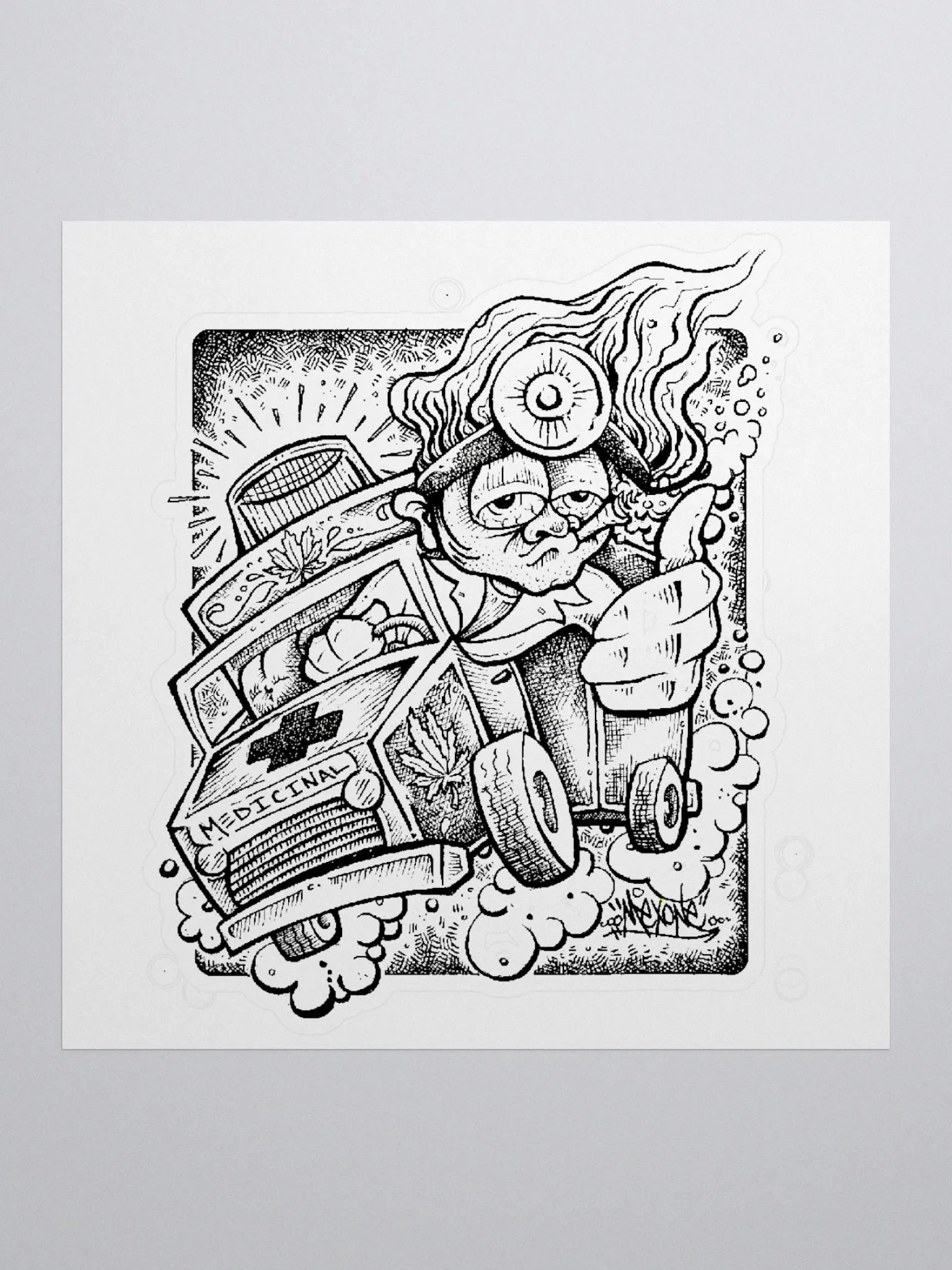 Medicinal Kiss Cut Sticker product image (1)