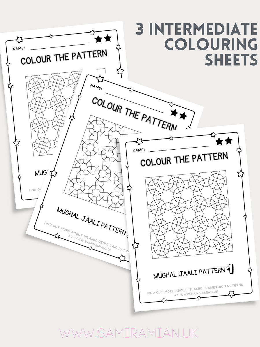 Mughal Jaali Activity Sheets product image (3)