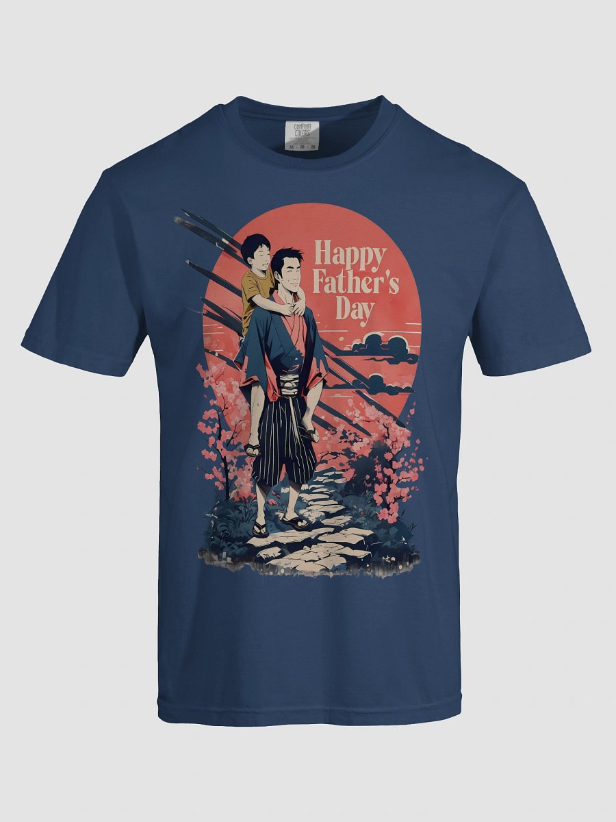 Happy Father’s Day Illustration | Vibrant Sunset & Blossoms product image (47)