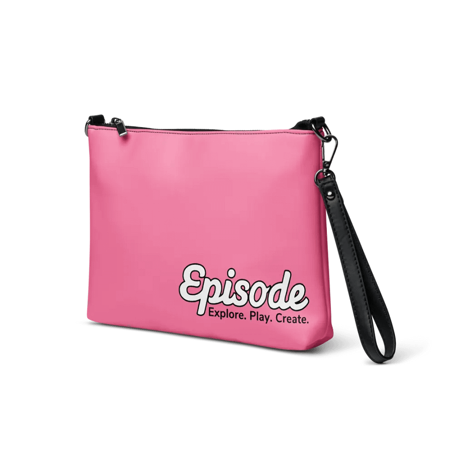 Episode All Over Print Crossbody Bag Pink With White Logo product image (7)