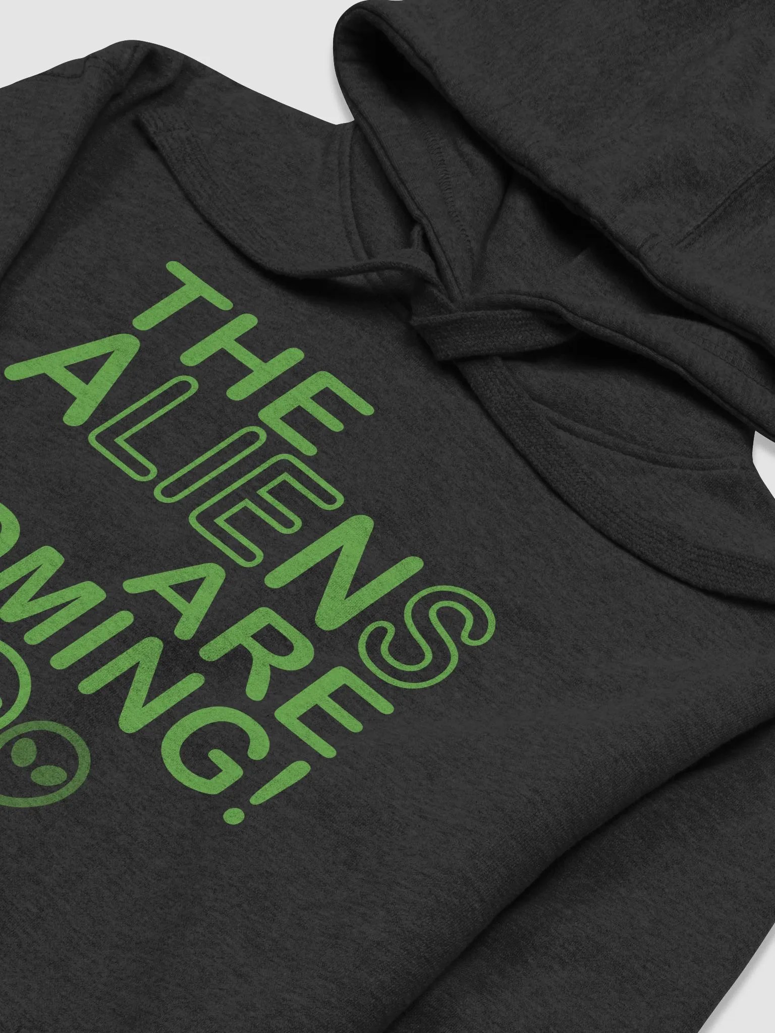 The Aliens Are Coming! - Green - Cotton Heritage Unisex Premium Hoodie product image (1)