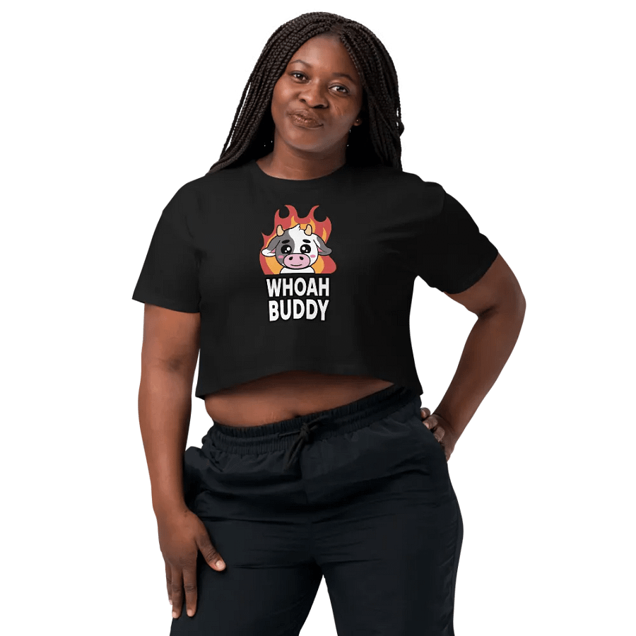 Whoah Buddy Firecow Crop Top product image (1)