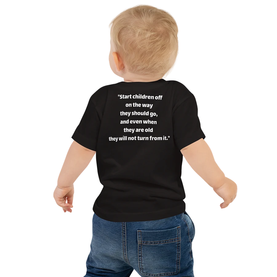 Proverbs Wisdom Baby Shirt With Back Scripture product image (2)