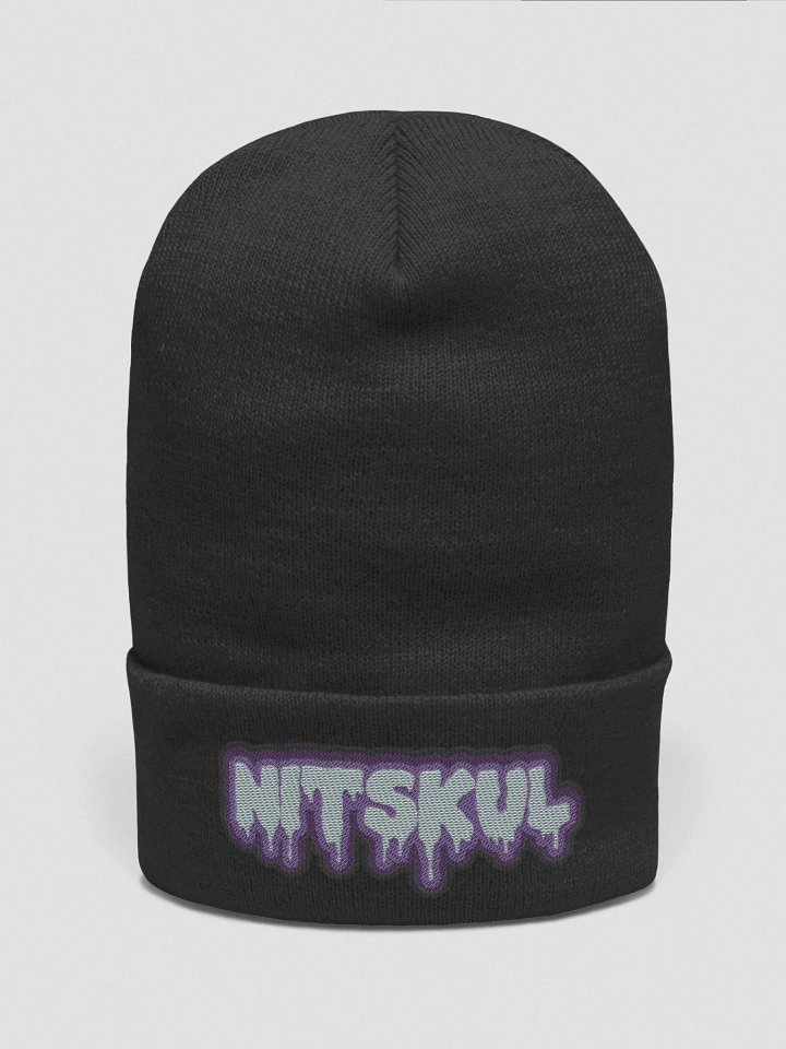 Drippy Nitty Embroidered Cuffed Beanie product image (1)