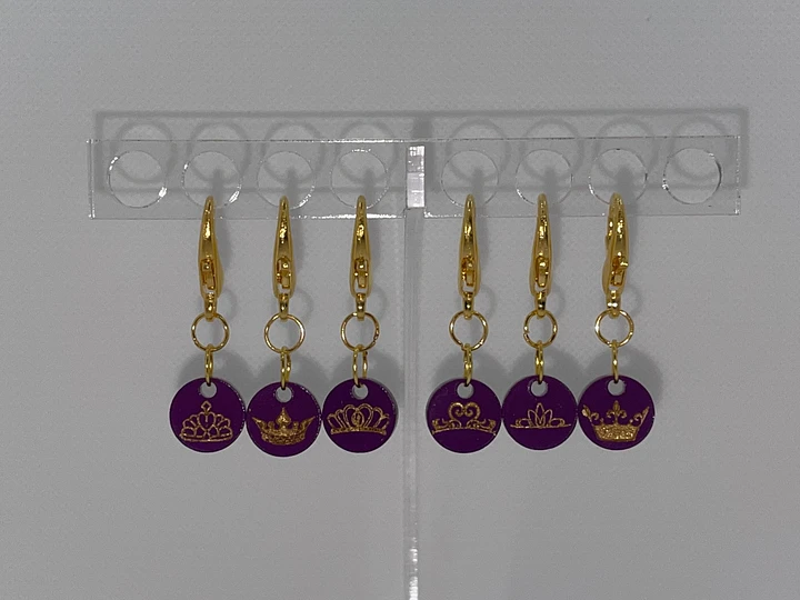 Royal Crown Stitch Markers product image (1)