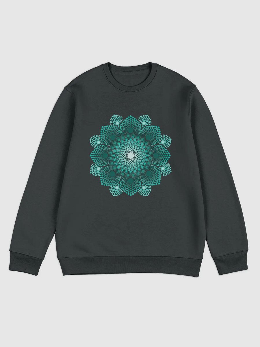 Turquoise Dot Mandala Unisex Eco Sweatshirt product image (2)