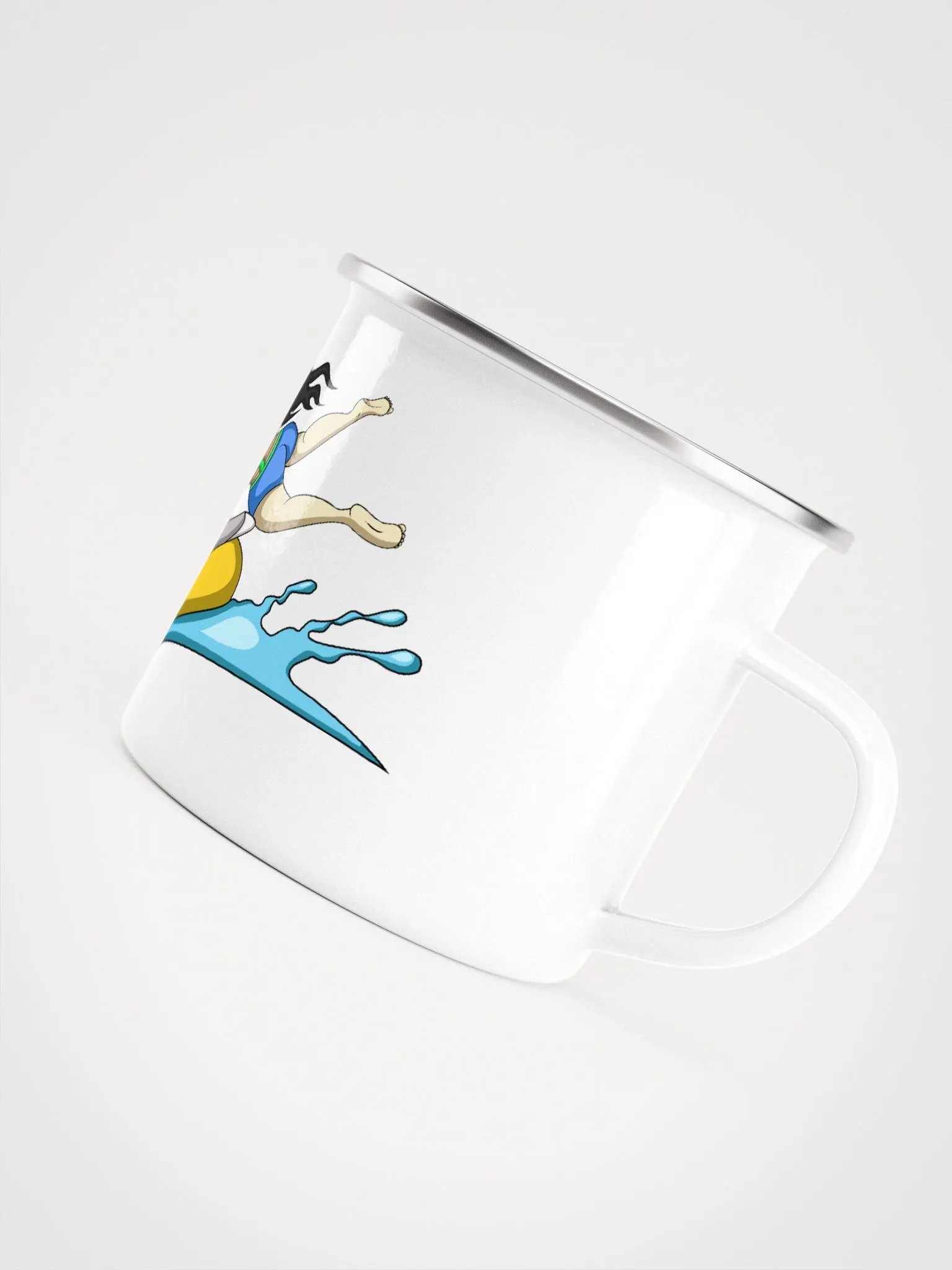 Hold on Tight! Jetski Couple Enamel Mug product image (5)