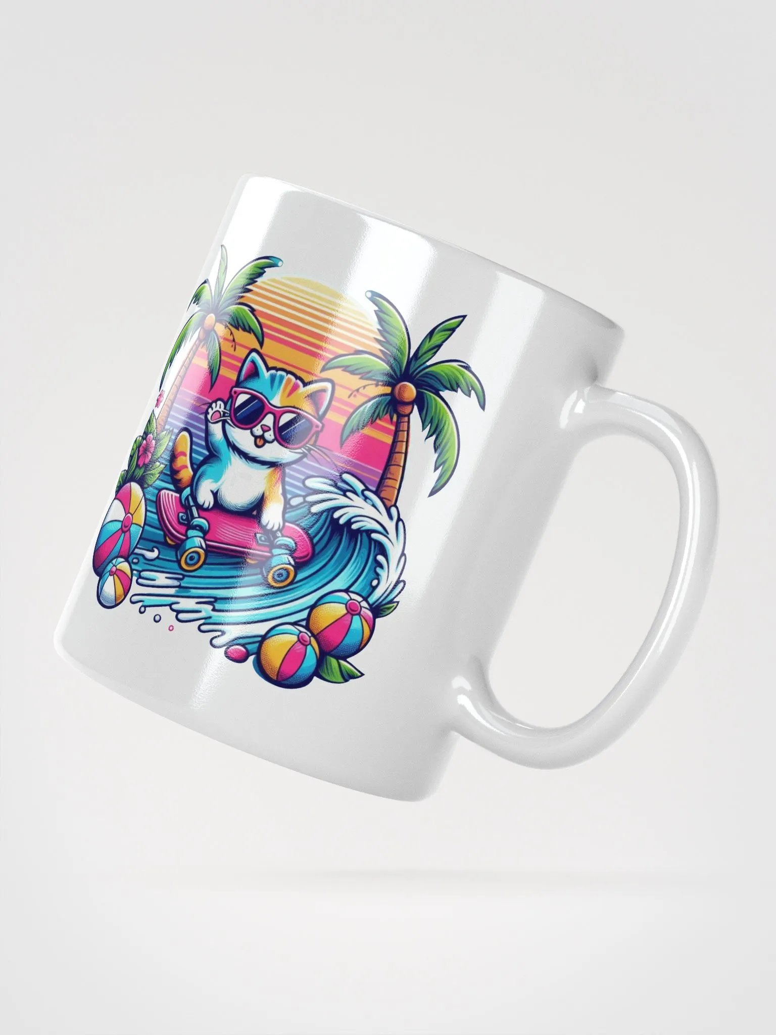 Elegant White Glossy Mug - Perfect for Home and Office product image (6)