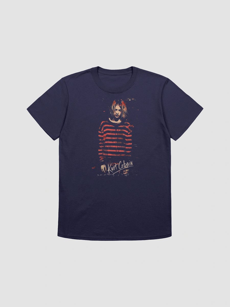 Kurt Cobain T-Shirt - Nirvana Striped Sweater Grunge Portrait product image (1)
